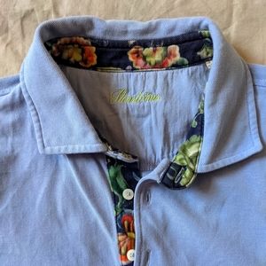 Stenstroms periwinkle men's Polo shirt in size small